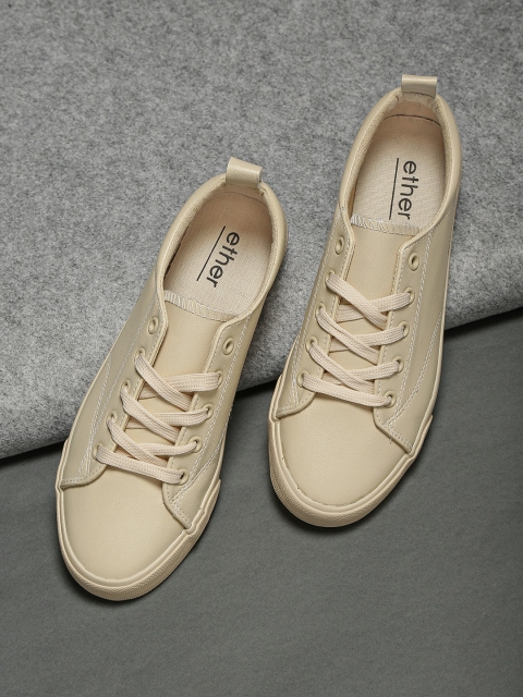 

ether Women Beige Sneakers