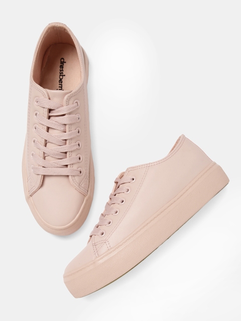 

DressBerry Women Pink Sneakers