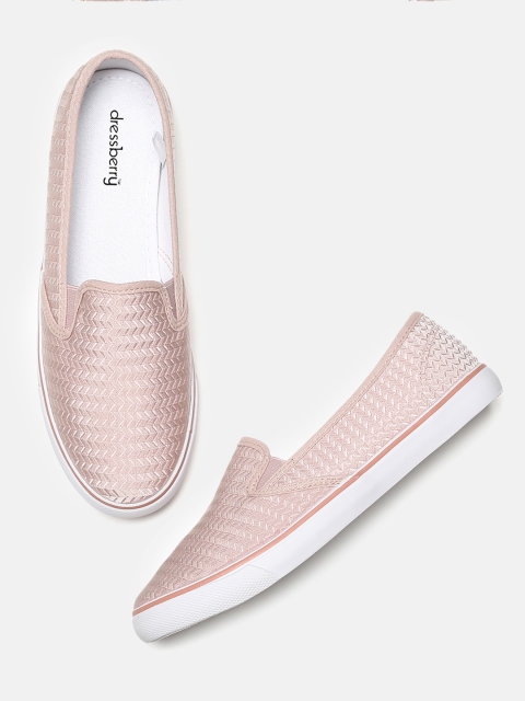 

DressBerry Women Nude-Coloured Slip-On Sneakers