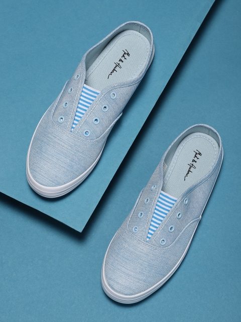 

Mast & Harbour Women Blue Slip-On Sneakers
