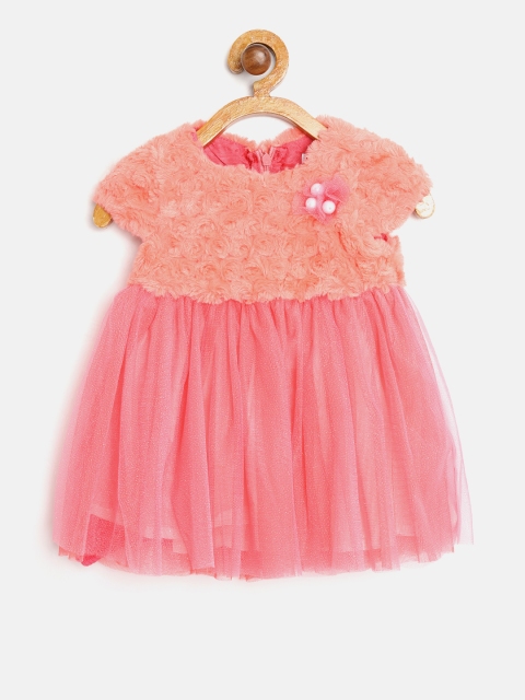 

Nauti Nati Girls Pink Solid Fit & Flare Dress