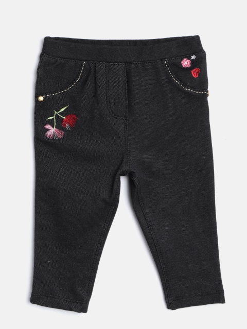 

Nauti Nati Girls Black Solid Jeggings