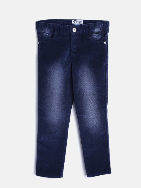 

Nauti Nati Boys Navy Blue Washed Regular Trousers