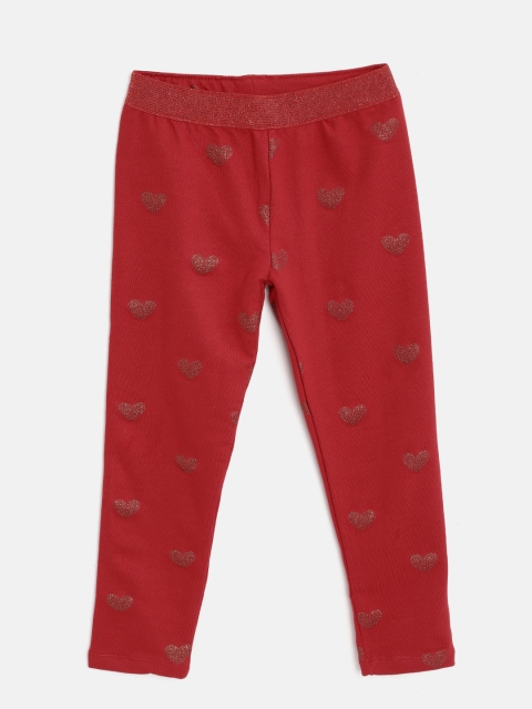 

Nauti Nati Girls Red Printed Jeggings