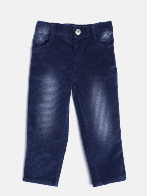 

Nauti Nati Boys Navy Blue Washed Regular Trousers