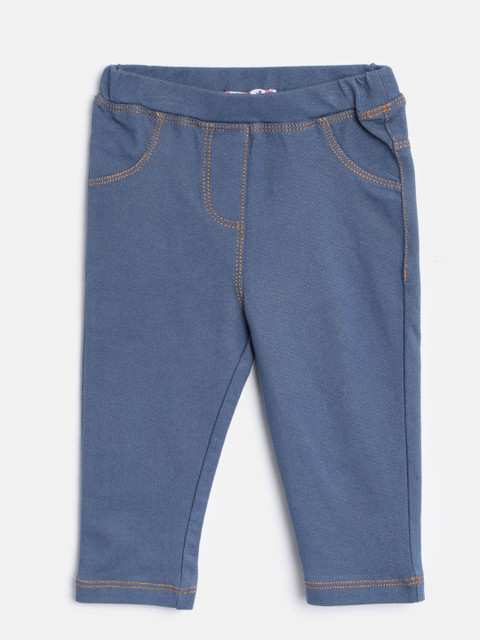 

Nauti Nati Girls Blue Solid Jeggings
