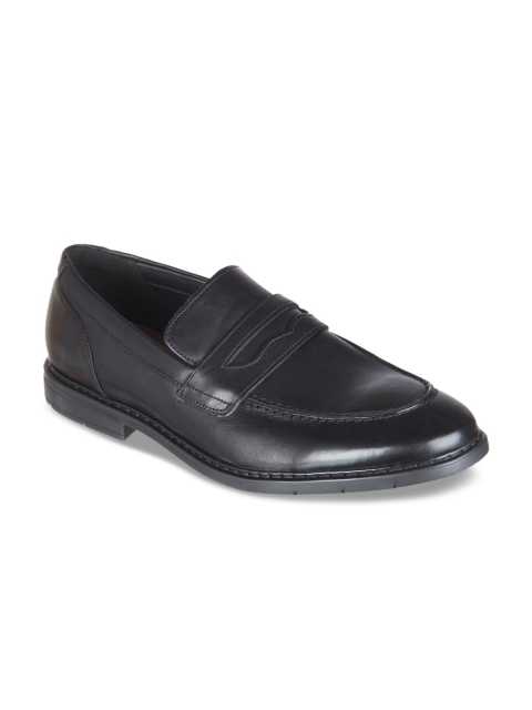 

Clarks Men Black Leather Formal Loafers