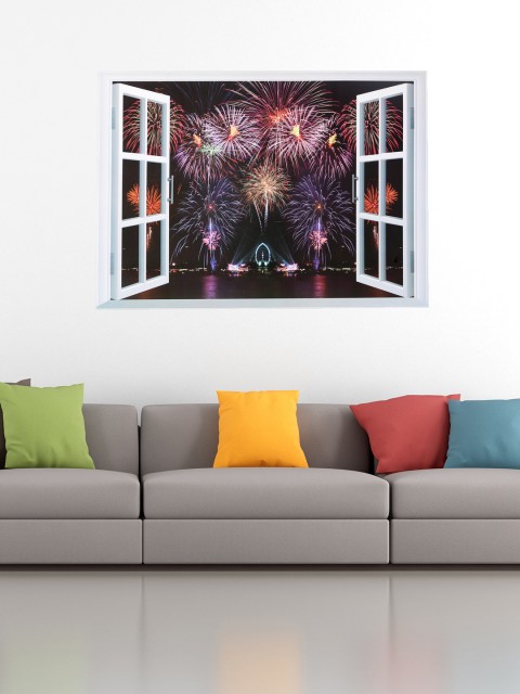 

Cortina Multicoloured Printed Wall Sticker, Multi