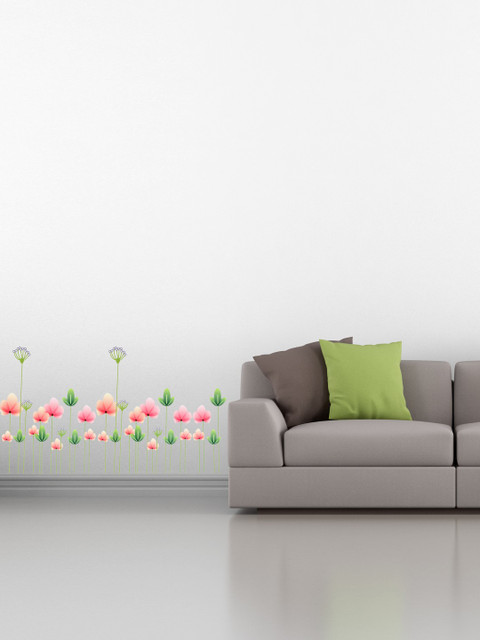 

Cortina Pink & Green Floral Wall Stickers, Multi