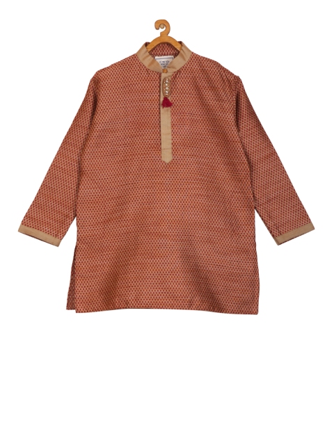 

KISAH Boys Maroon Straight Kurta