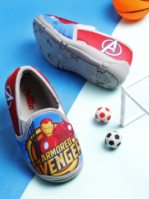 

YK Marvel Boys Blue & Red Avengers Print Slip-On Sneakers