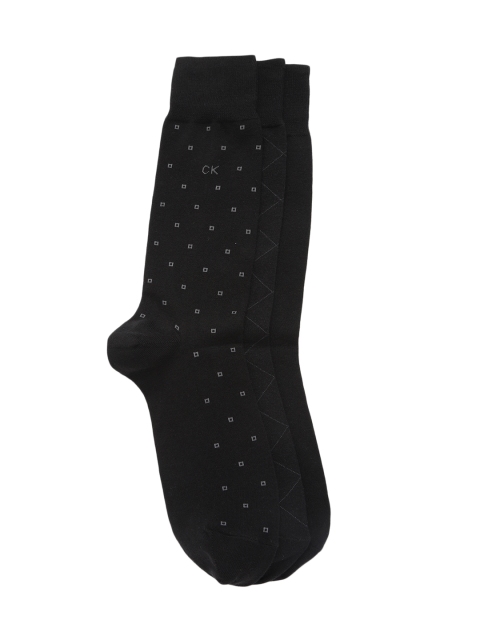 

Calvin Klein Underwear Men Set of 3 Calf Length Socks, Black