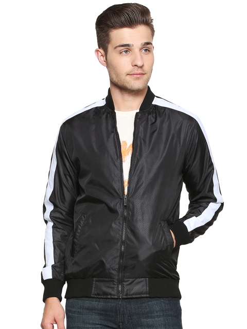 

People Men Black Solid Bomber