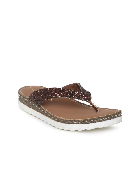 

Catwalk Women Brown Solid T-Strap Flats