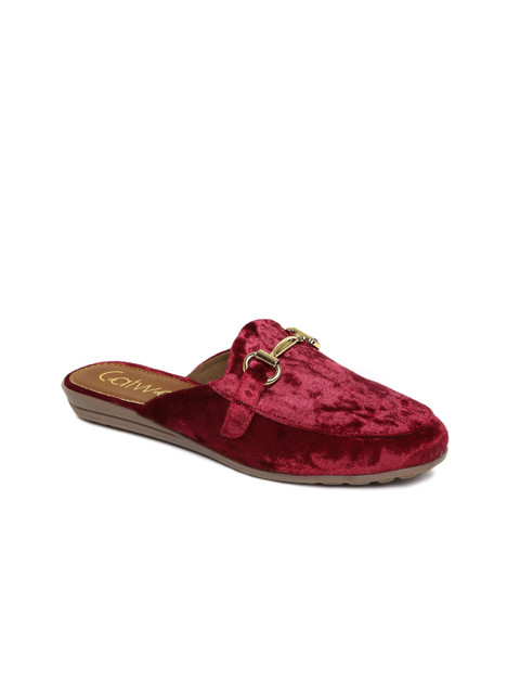 

Catwalk Women Maroon Solid Synthetic Mules