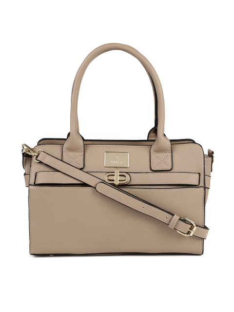 

Van Heusen Woman Beige Solid Handheld Bag