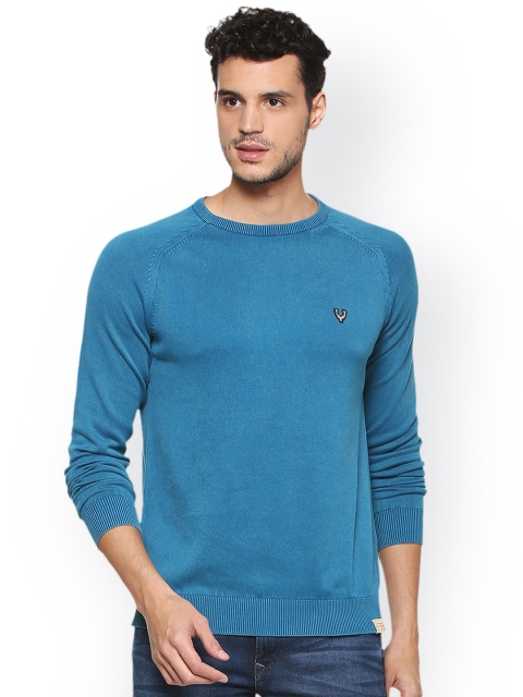 

Solly Jeans Co. Men Blue Solid Pullover