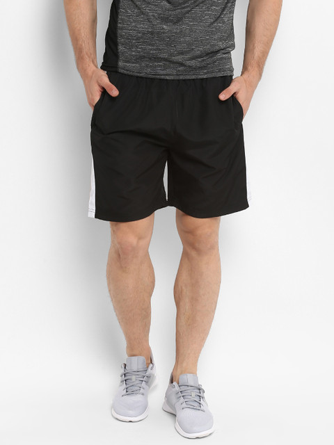 

Alcis Men Black Printed Regular Fit Sports Shorts