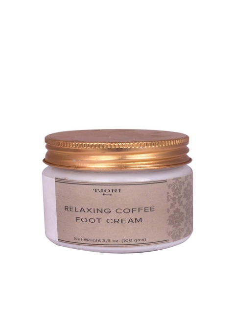 

TJORI Women Relaxing Coffee Foot Cream, Off white