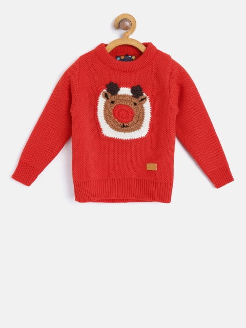 

Nauti Nati Boys Red Applique Pullover