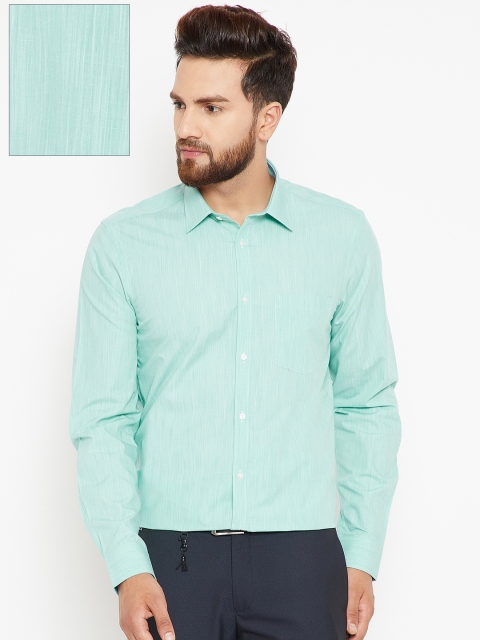 

Blackberrys Men Green Slim Fit Solid Formal Shirt
