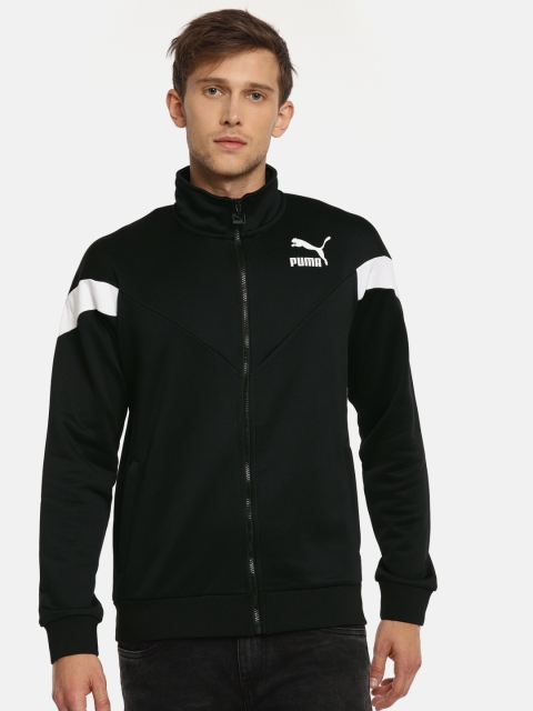 

Puma Men Black Solid MCS Track Sporty Jacket