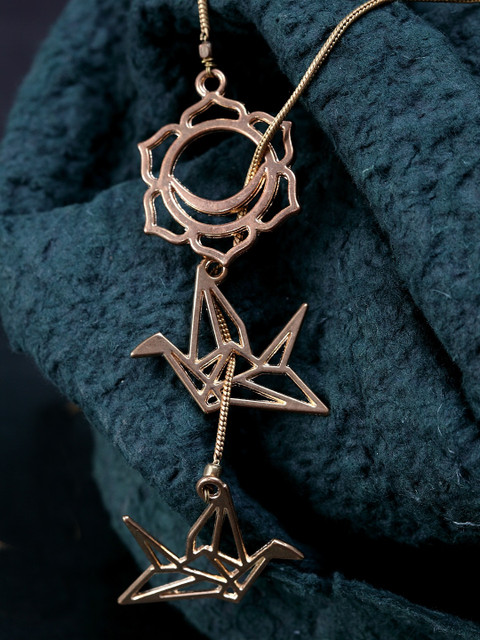 

DIVA WALK Gold-Toned Metal Handcrafted Gold-Plated Necklace