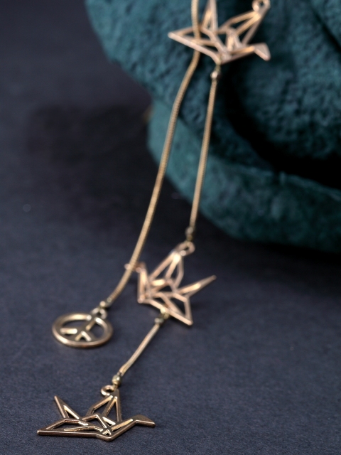 

DIVA WALK Gold-Toned Metal Handcrafted Gold-Plated Necklace