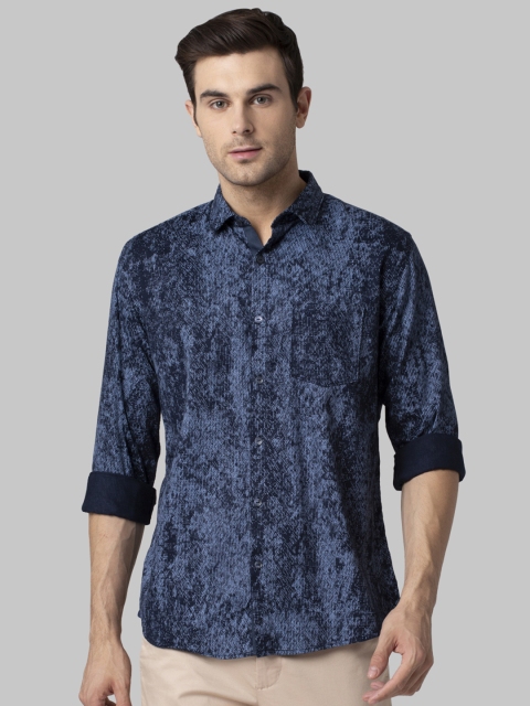 

Park Avenue Men Blue & Black Slim Fit Printed Casual Shirt