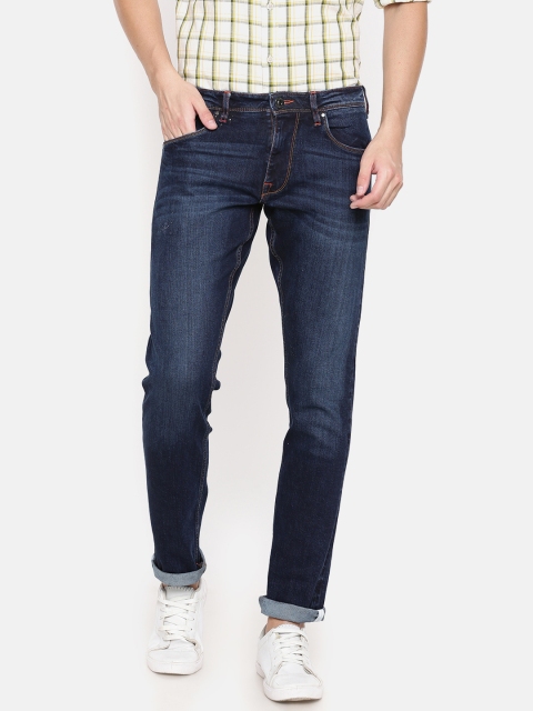

Raymond Men Navy Slim Fit Mid-Rise Clean Look Jeans, Navy blue