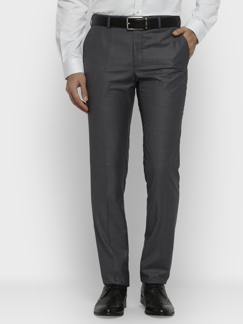 

Raymond Men Grey Slim Fit Solid Formal Trousers
