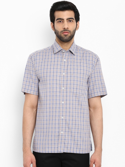 

ColorPlus Men Grey Regular Fit Checked Casual Shirt