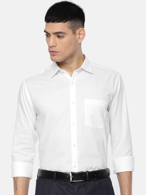 

Park Avenue Men White Slim Fit Solid Formal Shirt