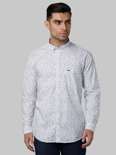 

Park Avenue Men Blue Slim Fit Printed Casual Shirt