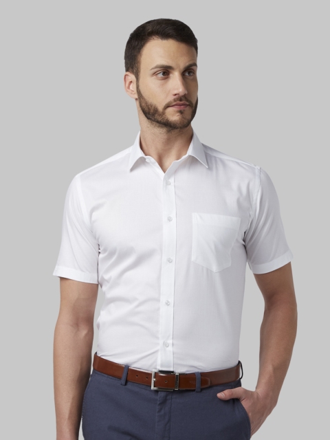 

Park Avenue Men White Regular Fit Solid Formal Shirt
