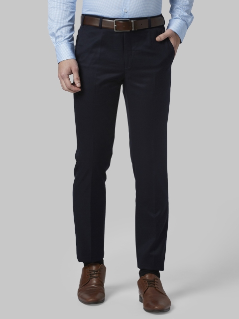 

Park Avenue Men Blue Slim Fit Solid Formal Trousers