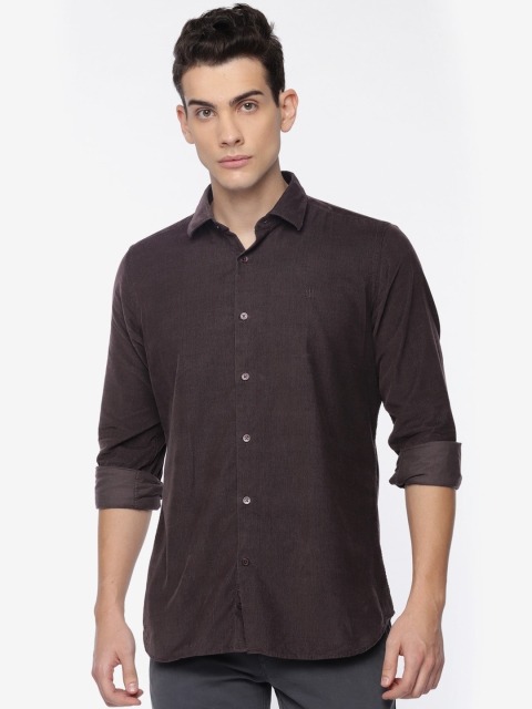 

Raymond Men Violet Regular Fit Solid Casual Shirt