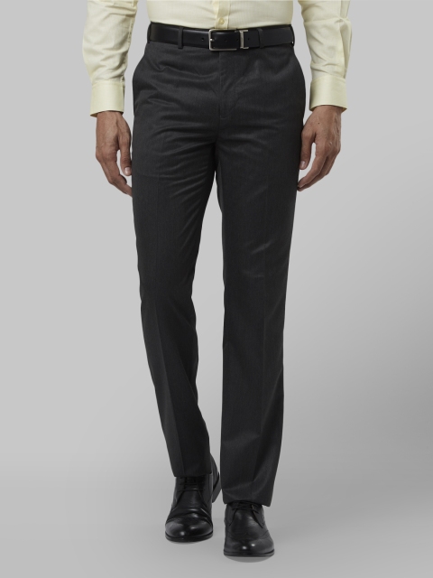 

Raymond Men Grey Regular Fit Solid Formal Trousers