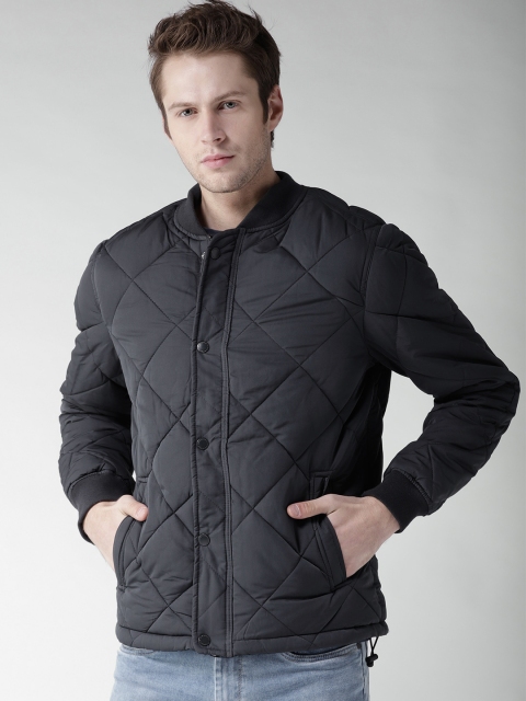 

Aeropostale Men Navy Solid Quilted Jacket, Navy blue