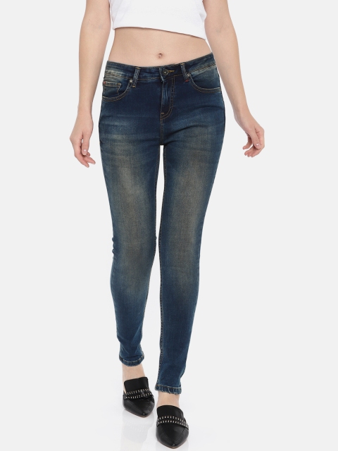 

Lee Cooper Women Blue Super Skinny Fit High-Rise Clean Look Stretchable Jeans