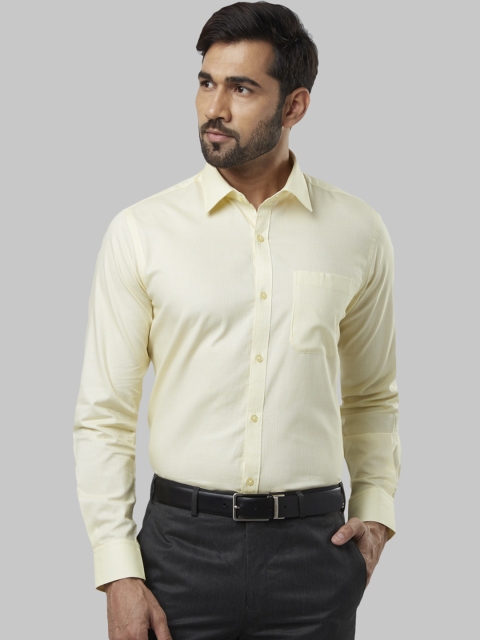 

Raymond Men Yellow Regular Fit Solid Formal Shirt