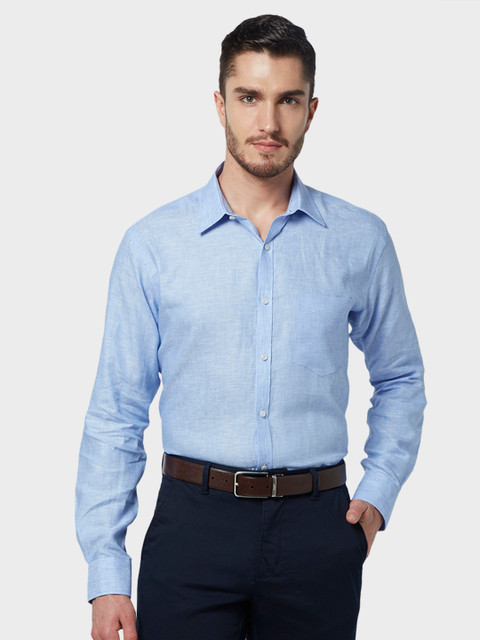 

Park Avenue Men Blue Slim Fit Solid Formal Shirt