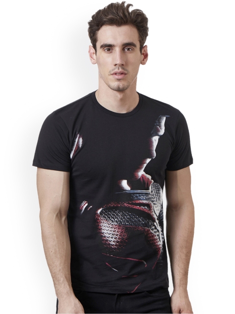 

Free Authority Men Black Superman Printed Round Neck T-Shirt