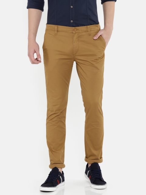 

Lee Men Khaki Bruce Skinny Fit Solid Chinos