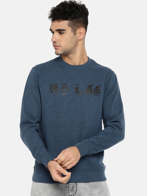 

Lee Men Navy Blue Printed Sweatshirt