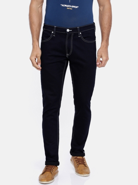 

Lee Men Blue Luke Fit Mid-Rise Clean Look Stretchable Jeans