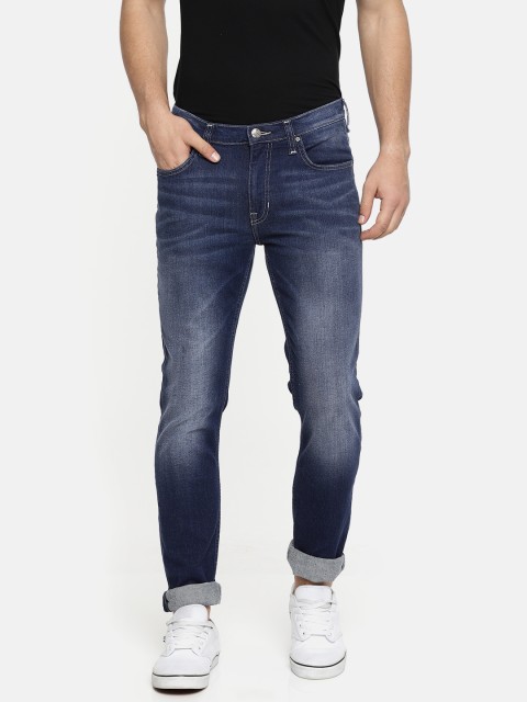 

Lee Men Blue Bruce Skinny Fit Mid-Rise Clean Look Stretchable Jeans