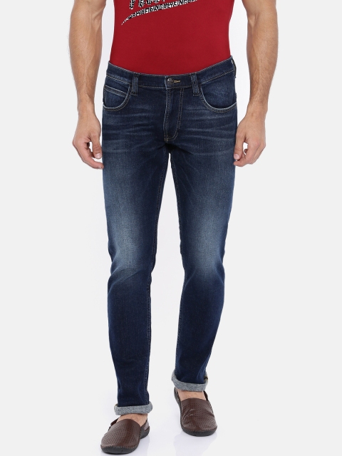 

Lee Men Blue Luke Skinny Fit Mid-Rise Clean Look Stretchable Jeans