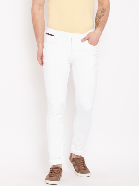 

Lee Men White Bruce Skinny Fit Mid-Rise Clean Look Stretchable Jeans