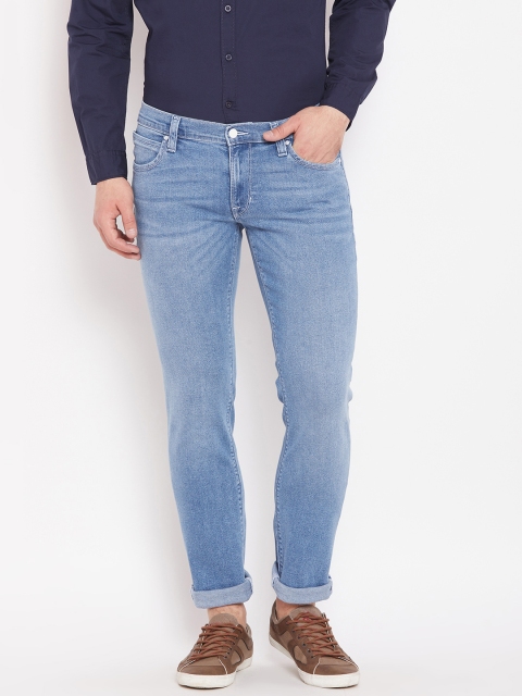 

Lee Men Blue Bruce Skinny Fit Low-Rise Clean Look Stretchable Jeans
